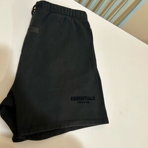 Essentials Black Athletic Men Shorts